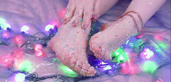  candy and glitter foot fetish close up compilation video free foot fetish porn video